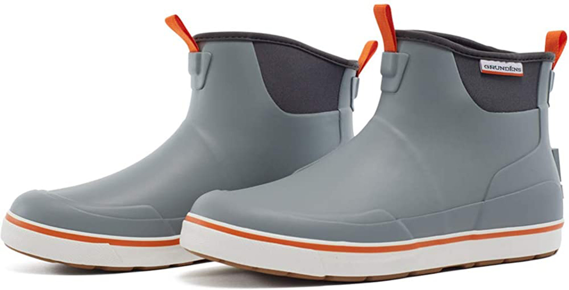 Deck-Boss Ankle Boot in Monument Grey color from the side view