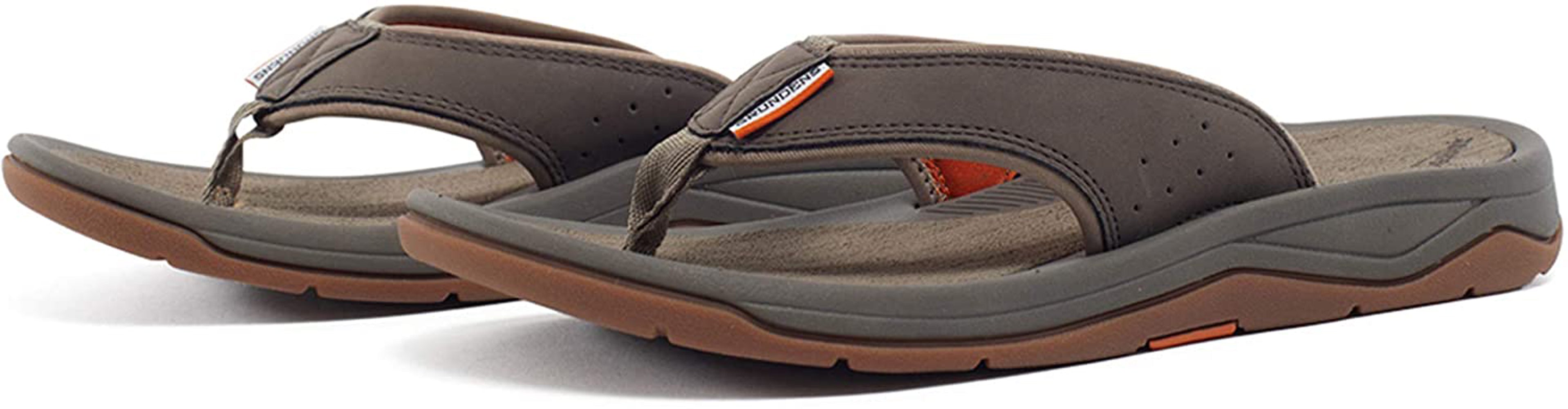 Deck-Boss Sandal in Brindle color from the side view