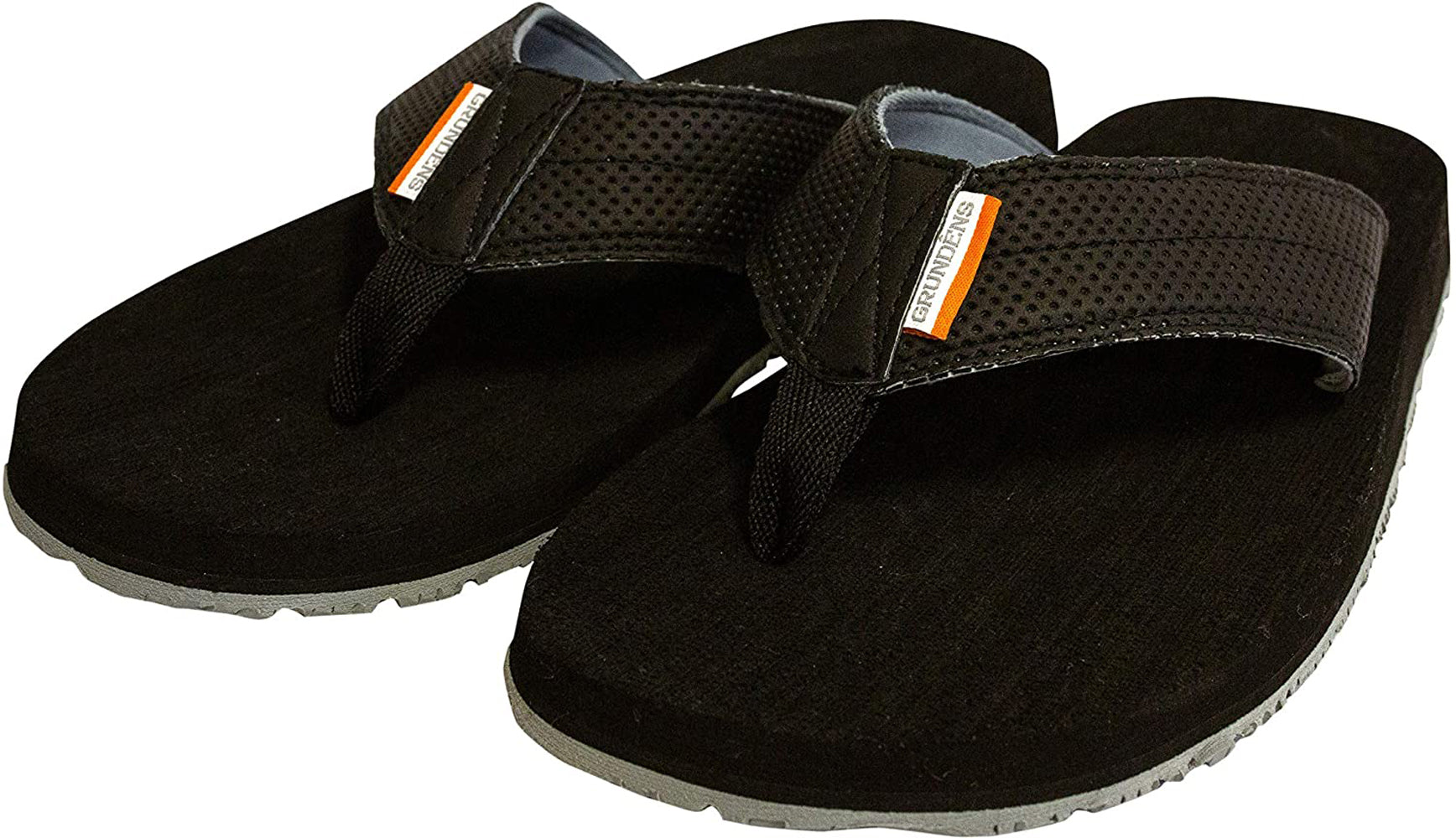 Deck Hand Sandal in Black color from the side view