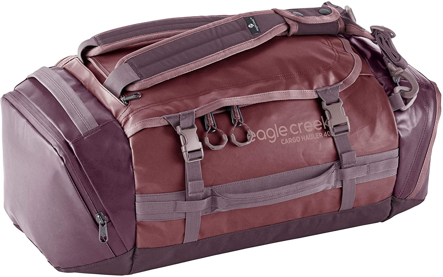 Eagle Creek Cargo Hauler Duffel 40L in Earth Red color from the front
