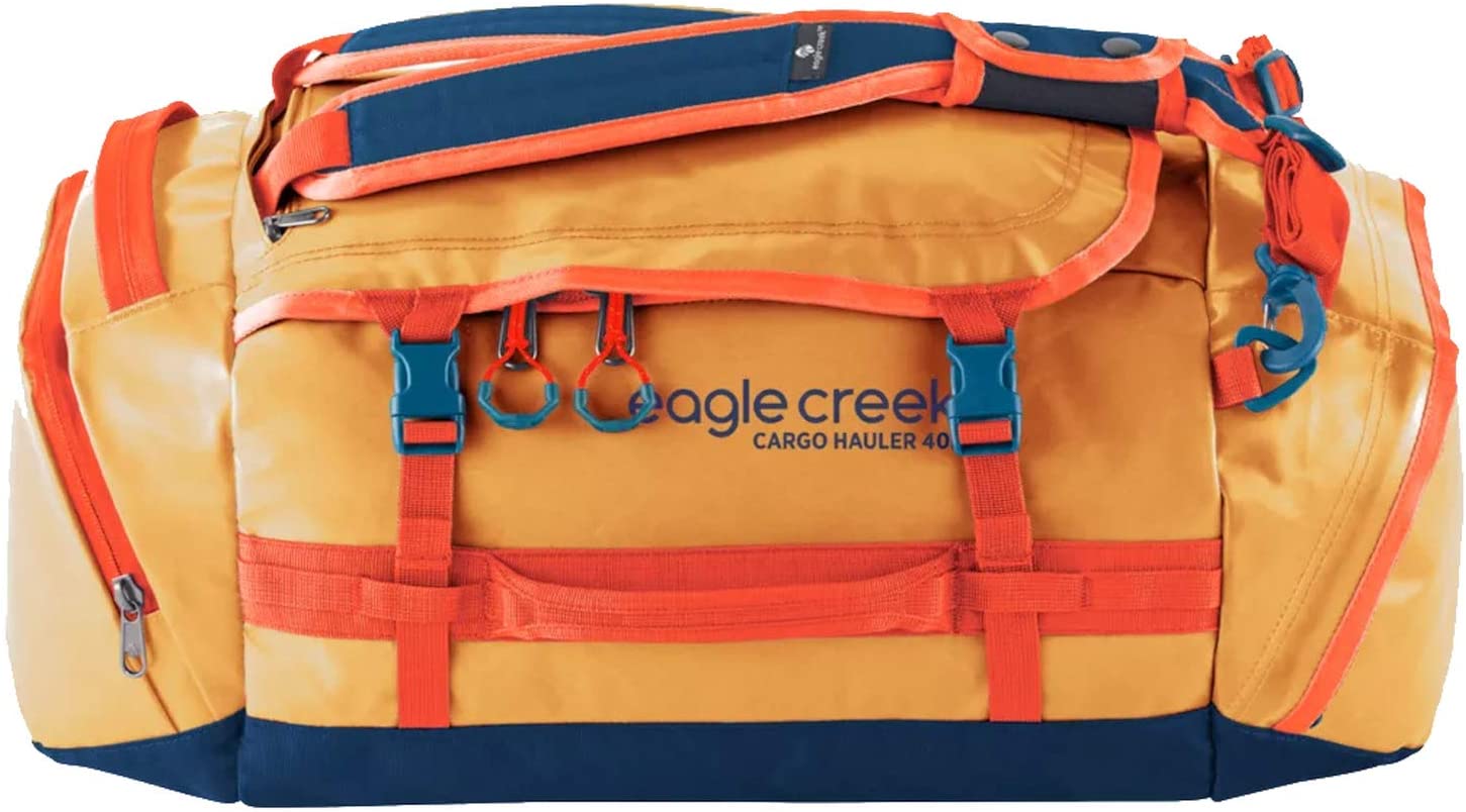 Eagle Creek Cargo Hauler Duffel 40L in Sahara Yellow color from the front