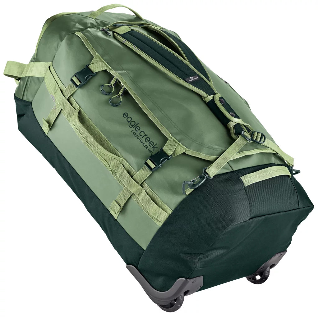 Eagle Creek Cargo Hauler Wheeled Duffel 130L in Mossy Green color from the front
