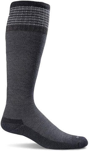 Sockwell Women's Elevation Sock in Black color from the side