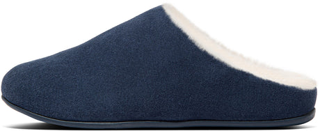 Chrissie Shearling in Midnight Navy from the side