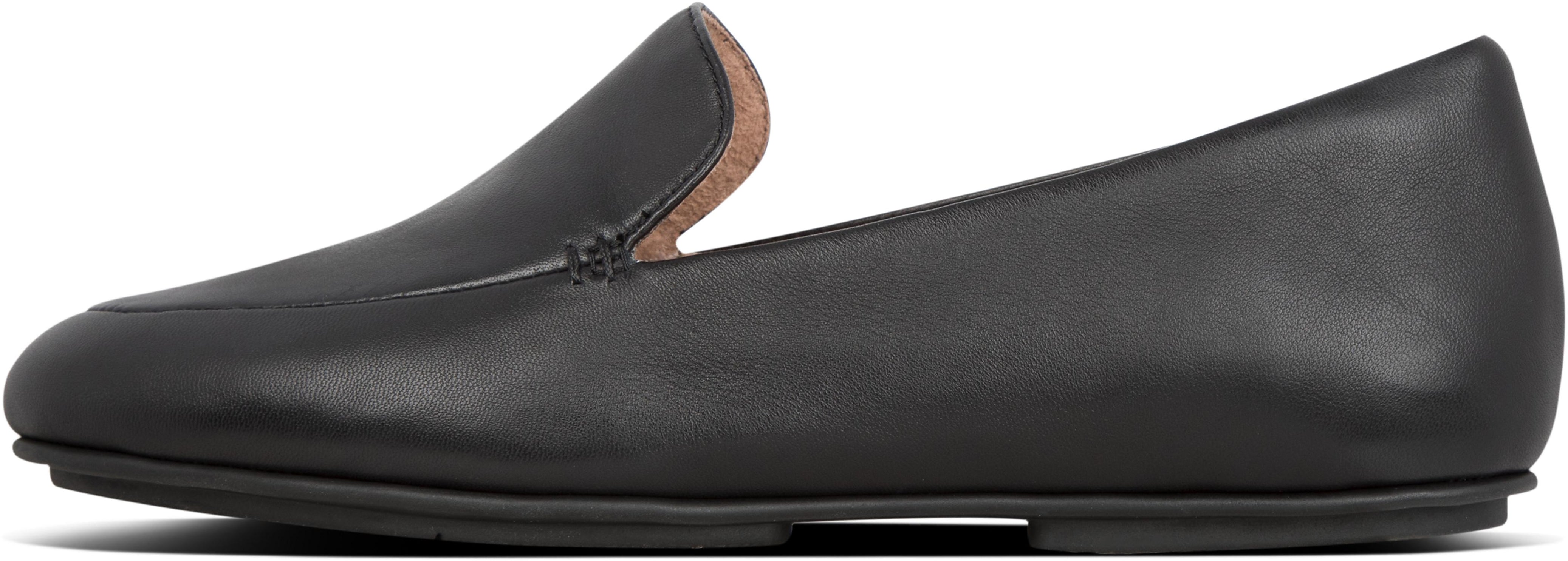 Lena Loafers in All Black from the side