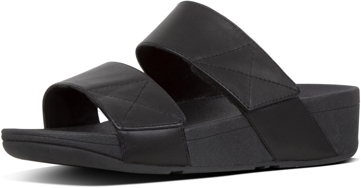 Mina Slides in All Black from the side
