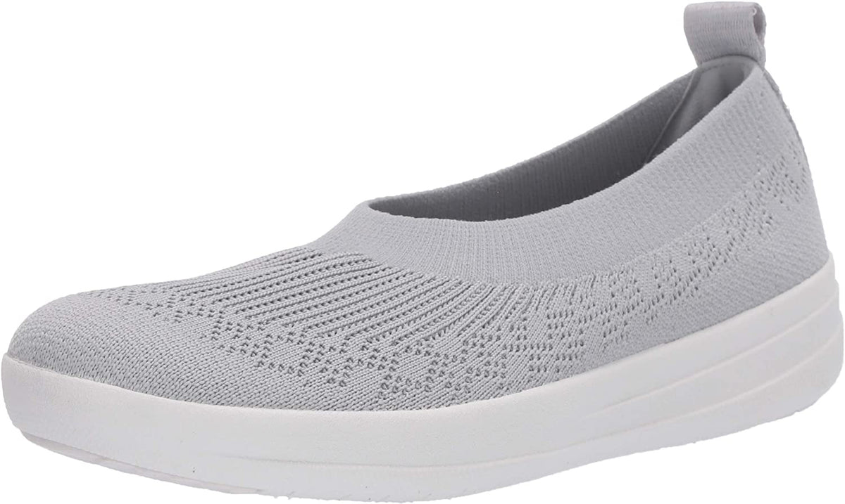 Uberknit Slip-On Ballerina in Pearl from the side