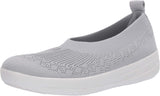 Uberknit Slip-On Ballerina in Pearl from the side