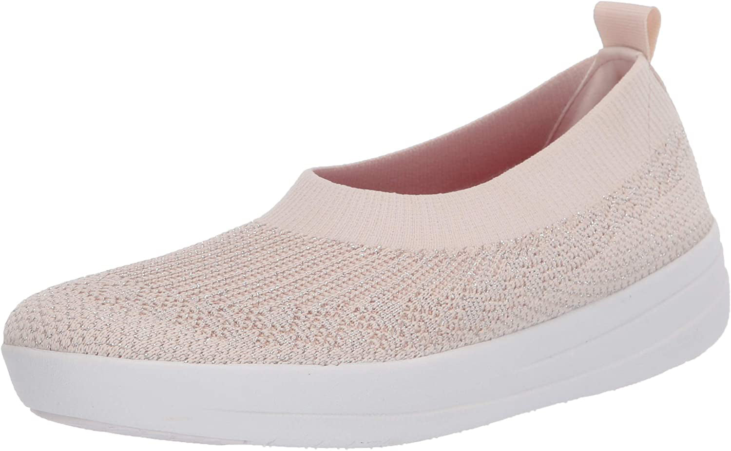 Uberknit Slip-On Ballerina in Stone from the side