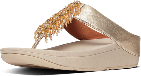 Velma Adorn Toe-Thongs in Artisan Gold from the side