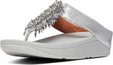 Velma Adorn Toe-Thongs in Silver from the side