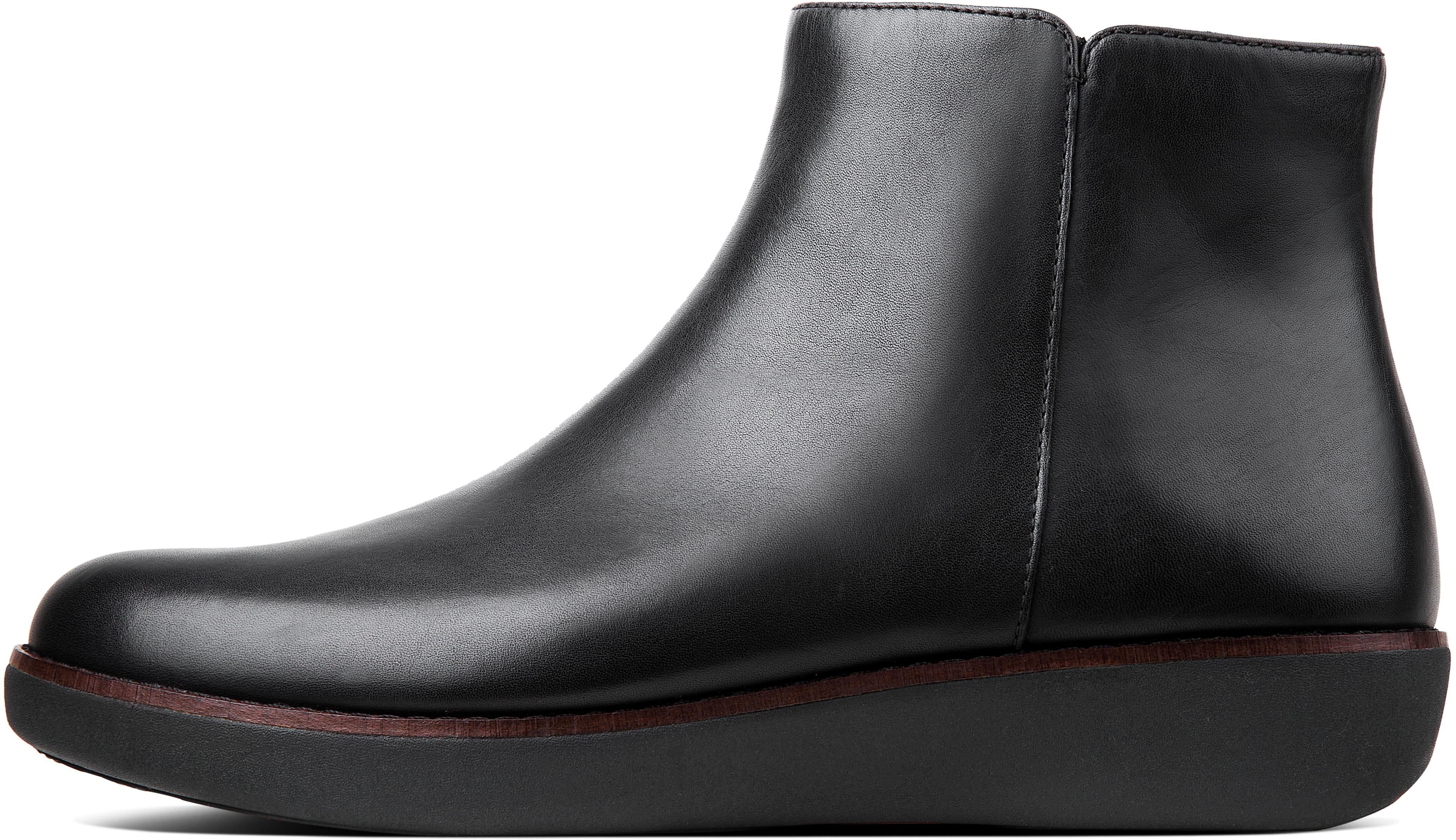 Women's FitFlop Ziggy Leather Zip Ankle Boot | Lifestyle