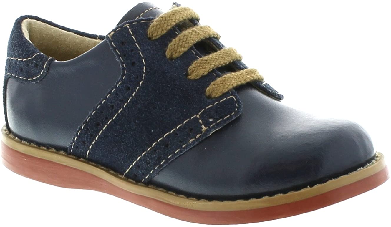 Footmates Connor Toddler Shoe (age 2-4 years) in Royal/Blue view from the front