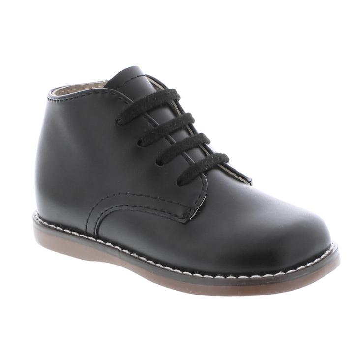 Footmates Todd Infant Boot (age 0-24 months) in Black view from the front