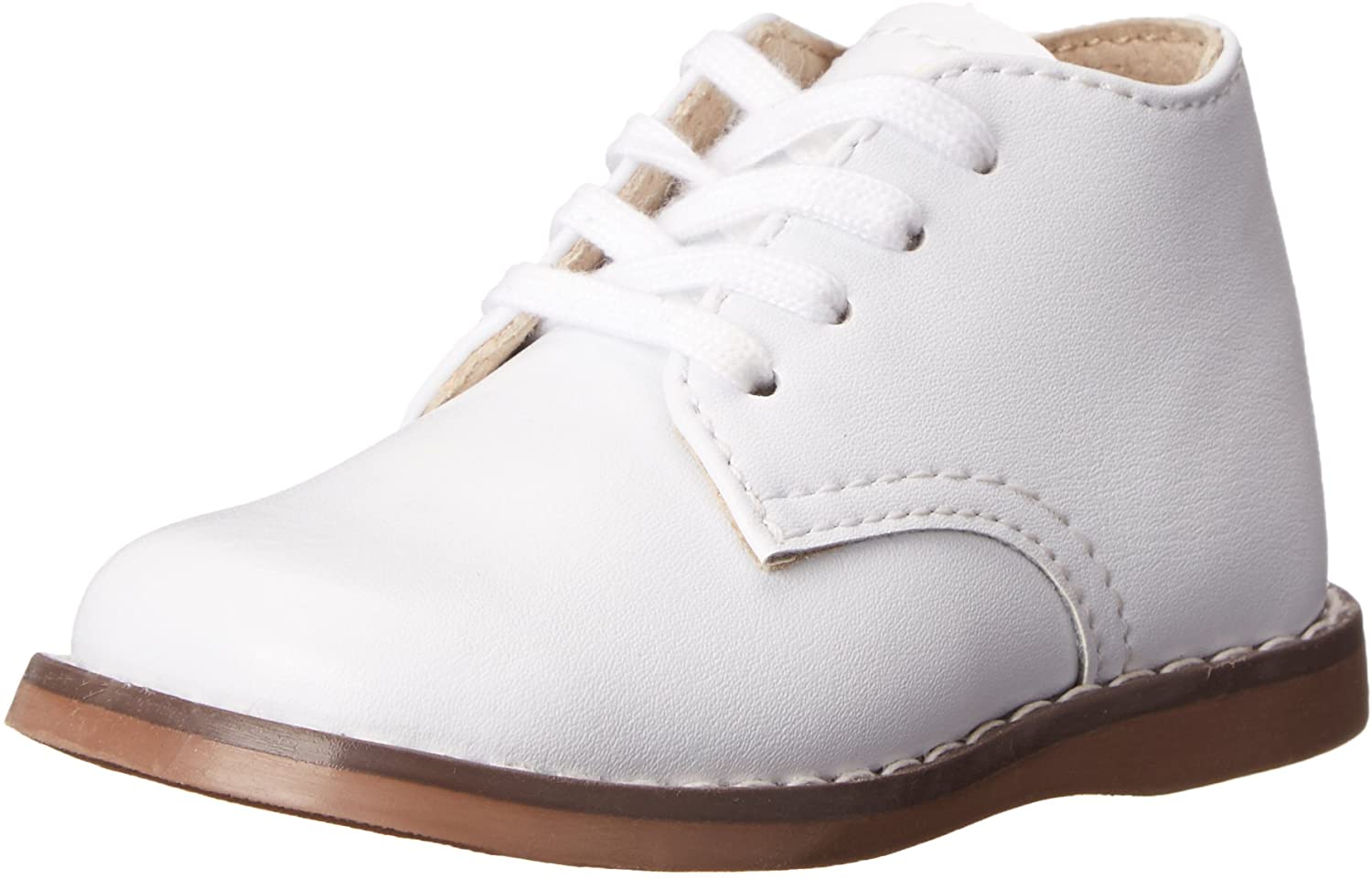 Footmates Todd Infant Boot (age 0-24 months) in White view from the front