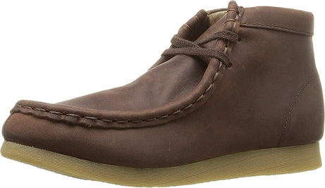 Footmates Wally Toddler Chukka Boot (age 2-4 years) in Brown Oiled view from the front