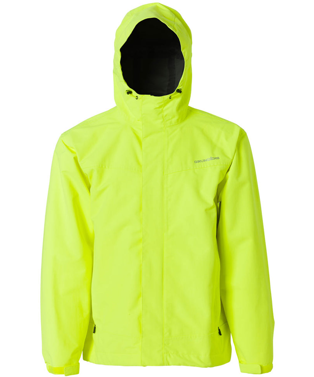 Full Share Jacket in Hi Vis Yellow color from the front view