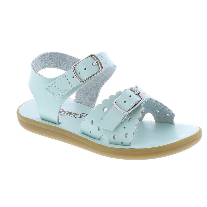 Girl's Footmates Ariel Infant Sandal (age 0-24 months) in Mint view from the front