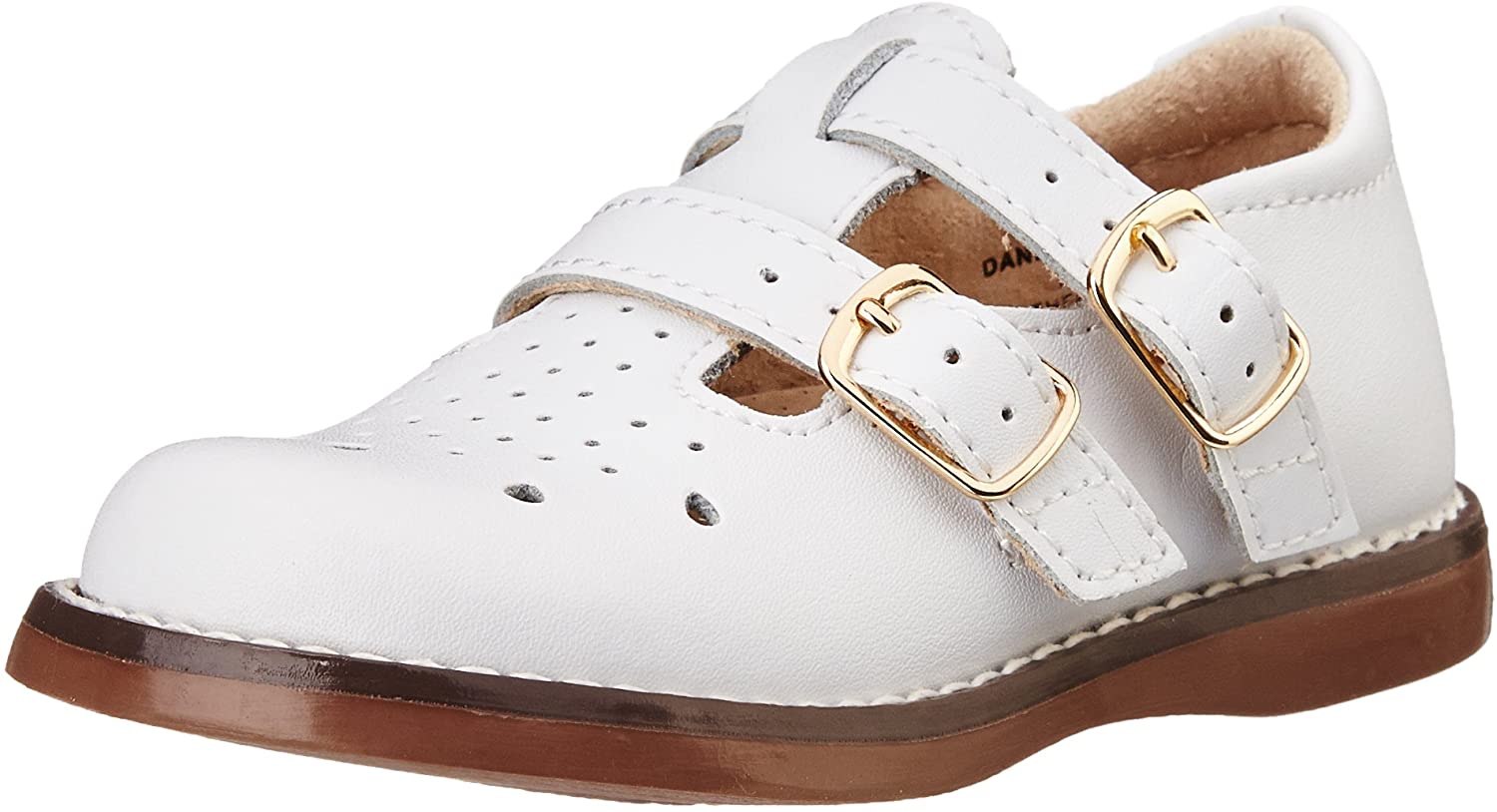 Girl's Footmates Danielle Toddler Shoe (age 2-4 years) in White view from the front