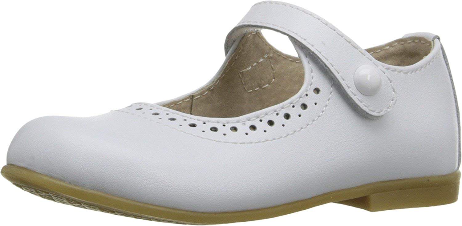 Girl's Footmates Emma Infant Mary Jane (age 0-24 months) in White view from the front