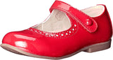 Girl's Footmates Emma Toddler Mary Jane (age 2-4 years) in Red Patent view from the front