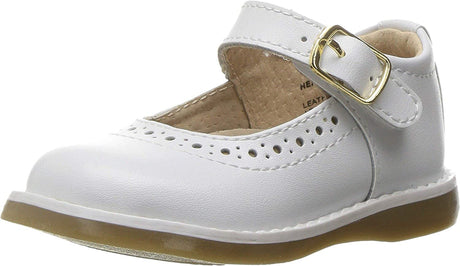 Girl's Footmates Heather Infant Mary Jane (age 0-24 months) in White view from the front