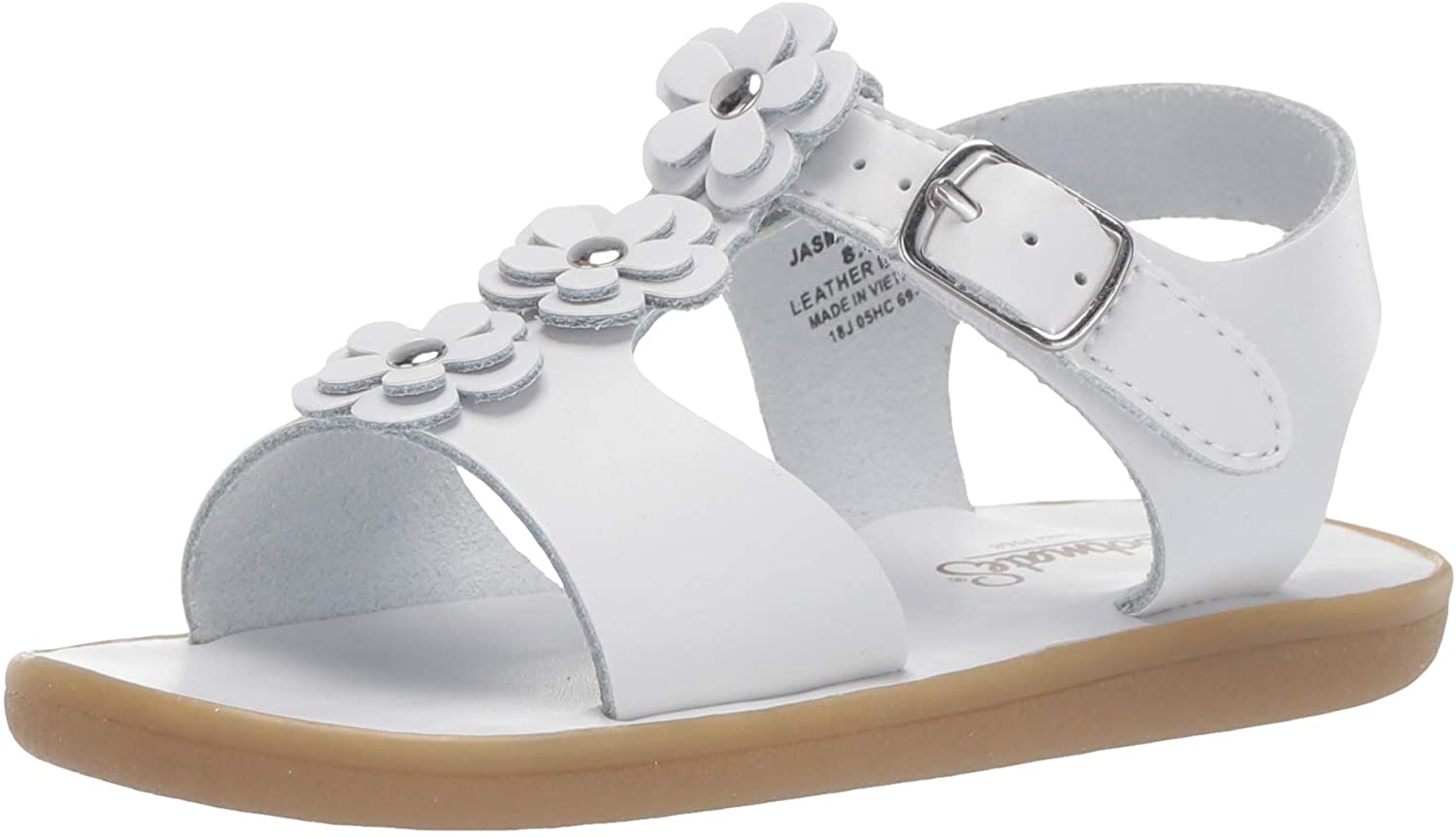 Girl's Footmates Jasmine Infant Sandal (age 0-24 months) in White view from the front