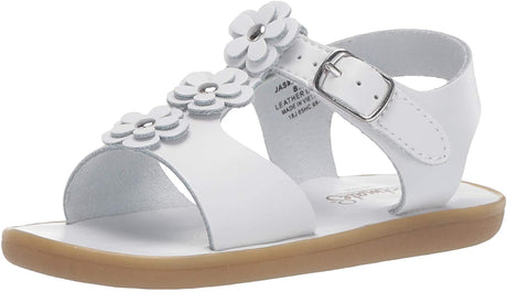 Girl's Footmates Jasmine Infant Sandal (age 0-24 months) in White view from the front