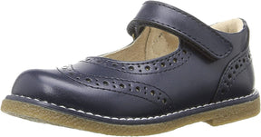 Girl's Footmates Lydia Toddler Mary Jane (age 2-4 years) in Navy view from the front