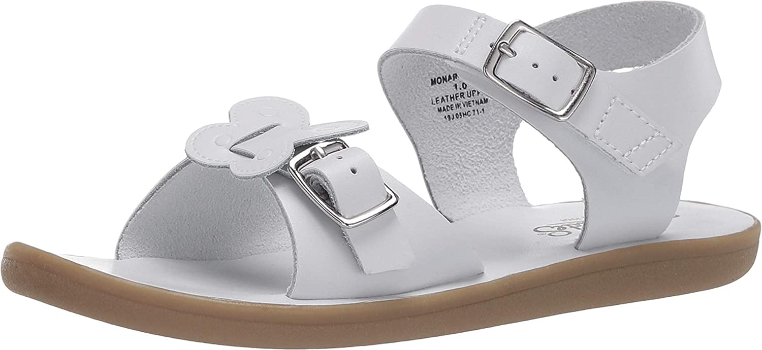 Girl's Footmates Monarch Infant Sandal (age 0-24 months) in White view from the front
