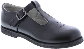 Girl's Footmates Sherry BTS Youth Mary Jane (age 4-12 years) in Black view from the front