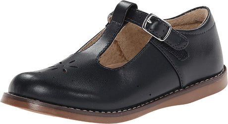 Girl's Footmates Sherry Youth Mary Jane (age 4-12 years) in Navy view from the front