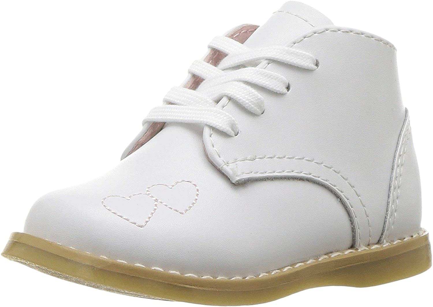 Girl's Footmates Tammy Infant Shoe (age 0-24 months) in White view from the front