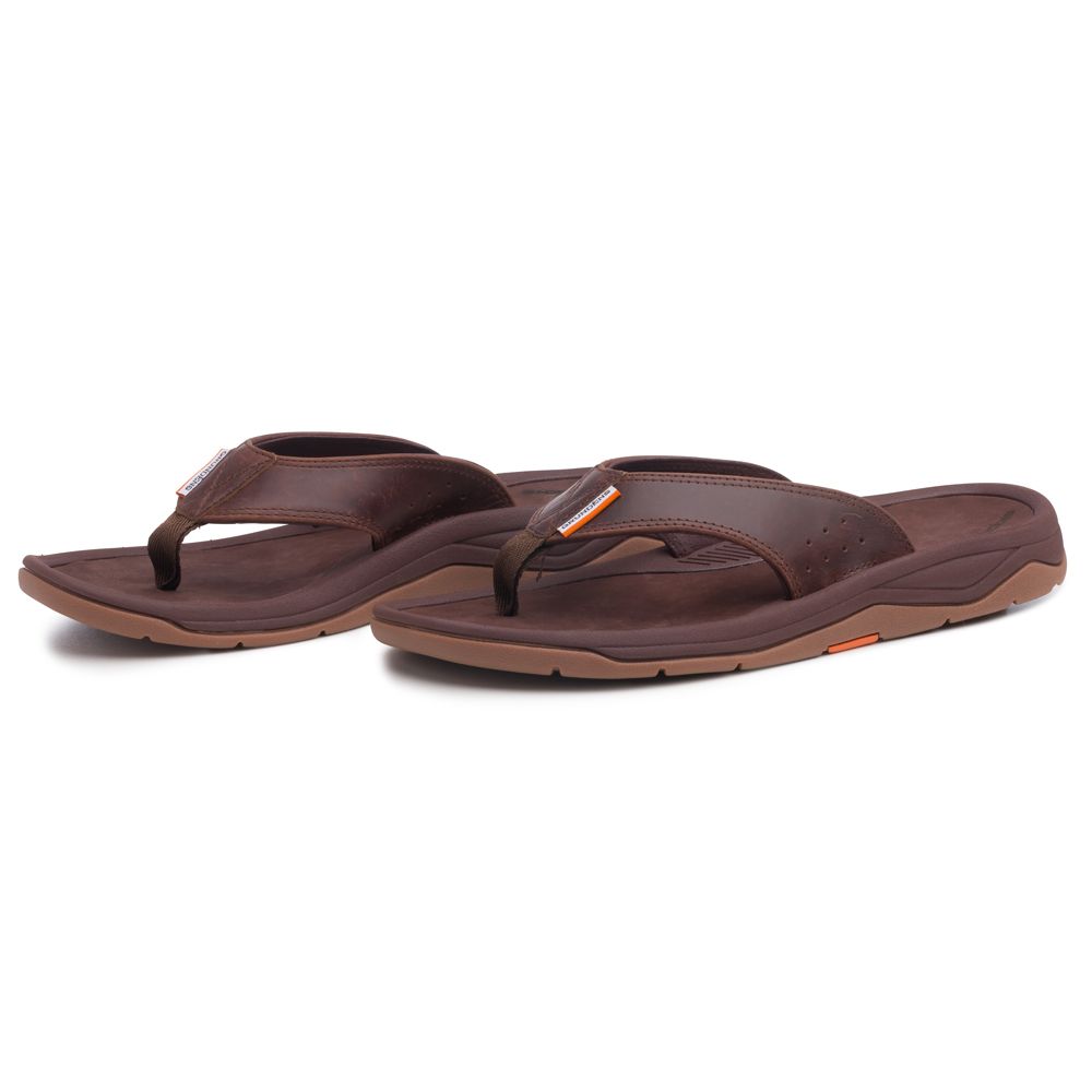 Grundens Men's Captain's Sandal in Butternut