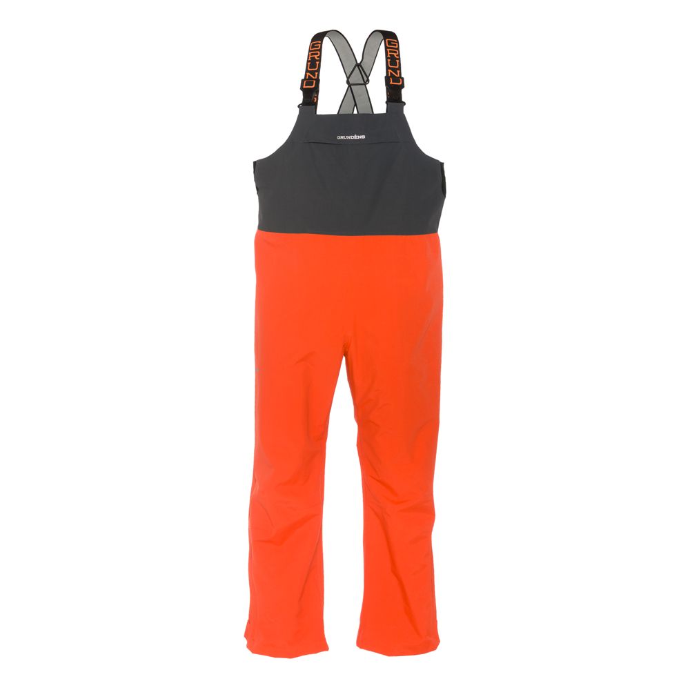 Men's Full Share Bib Pant in Orange/Grey