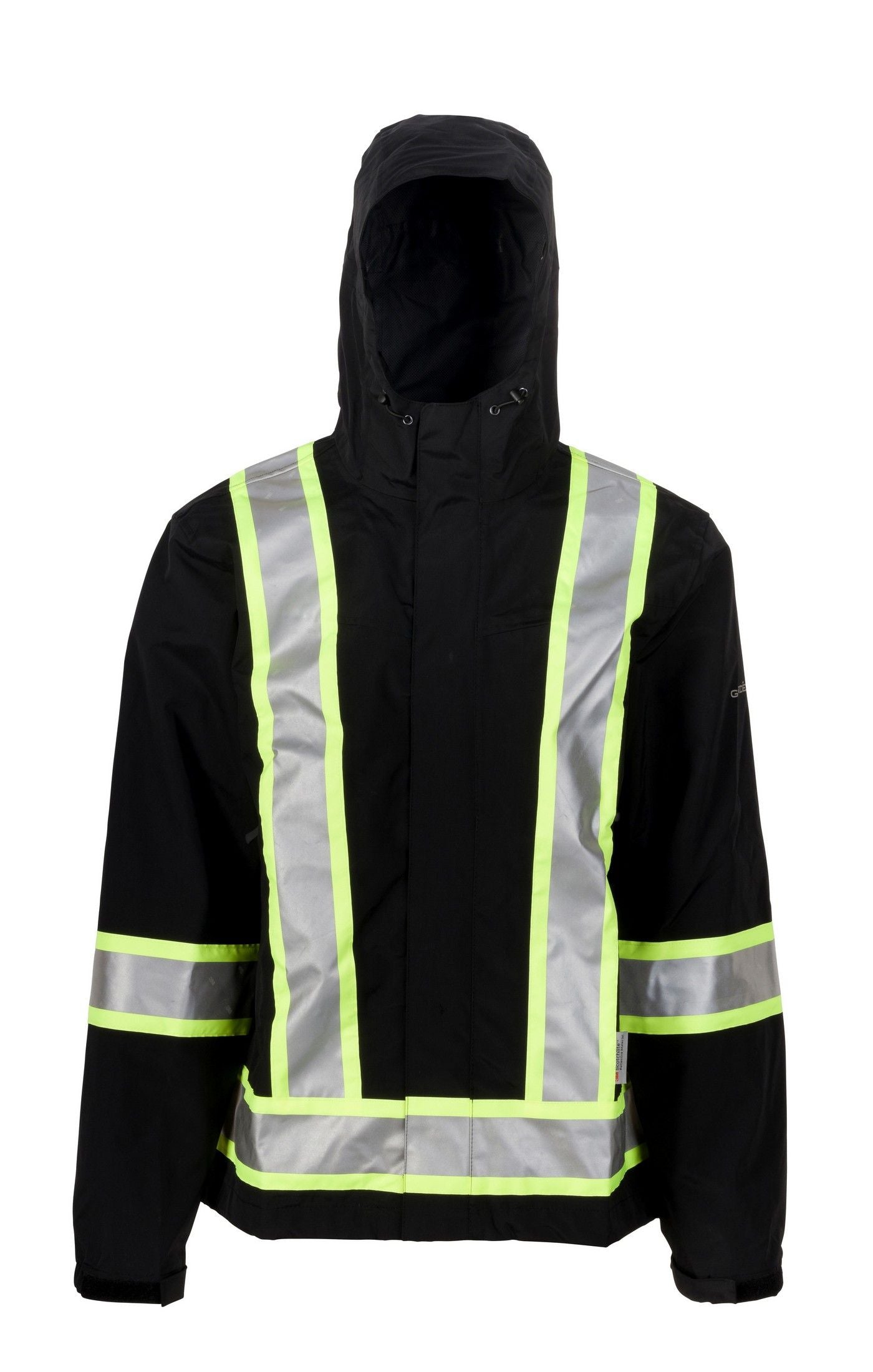 Men's Full Share Jacket CSA in Black Reflective