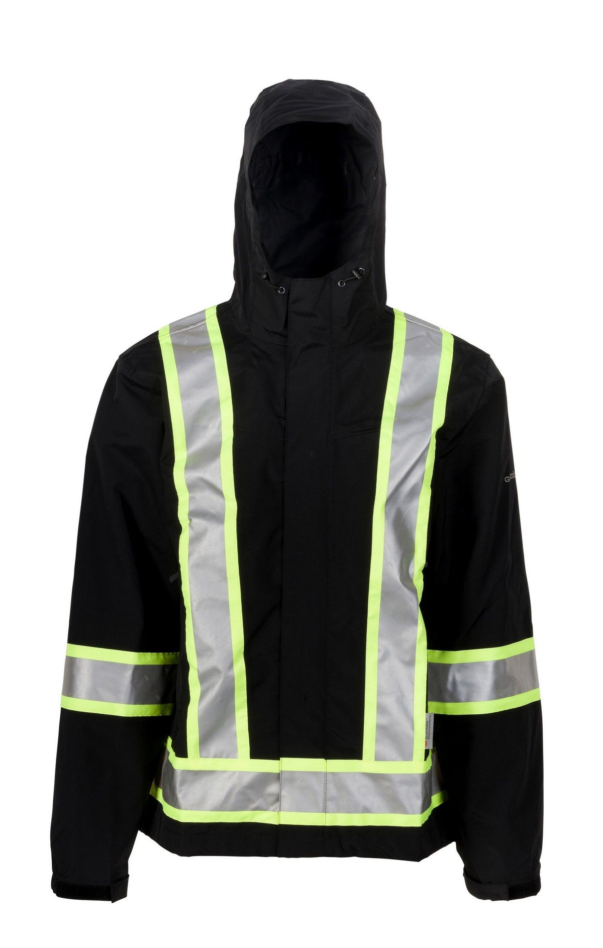 Men's Full Share Jacket CSA in Black Reflective