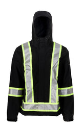 Men's Full Share Jacket CSA in Black Reflective