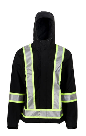 Men's Full Share Jacket CSA in Black Reflective