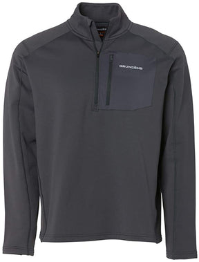 Men's Grundéns Grundies Thermal 1/4 Zip Top in Anchor from the front