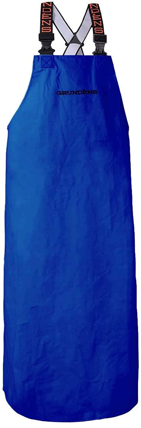Men's Shoreman Double Sided PVC Fishing Apron in Ocean Blue
