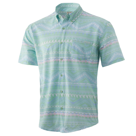 Huk Kona Kai SS in Key Lime color from the front