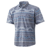 Huk Kona Kai SS in Tahiti Blue color from the front