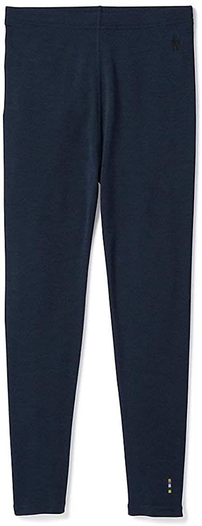 Kid's Smartwool Merino 250 Baselayer Bottom in Deep Navy from the front view