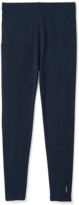 Kid's Smartwool Merino 250 Baselayer Bottom in Deep Navy from the front view