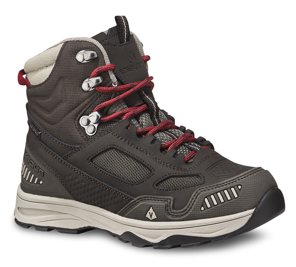 Kids' Vasque Breeze All-Terrain Ultradry Waterproof Hiking Boot in Brown Olive/Bossa Nova