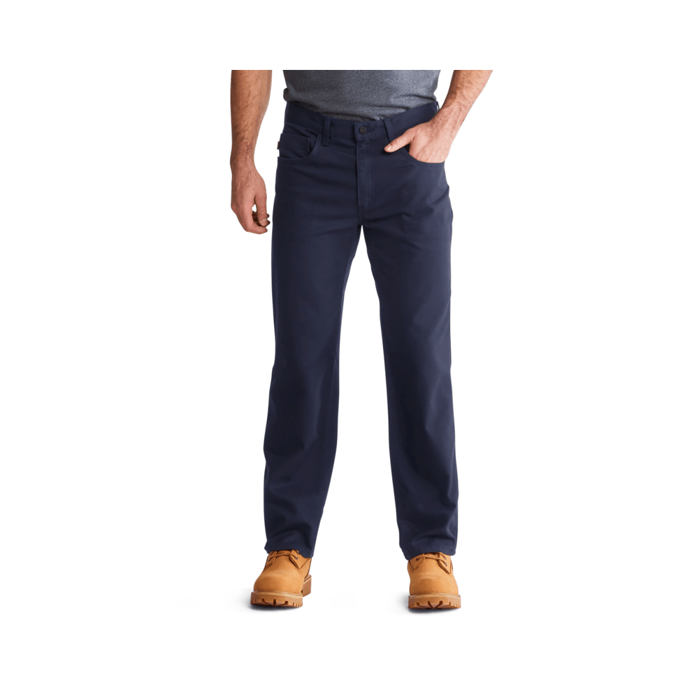 Men's Ironhide Flex Canvas Work Pants in Navy