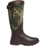 LaCrosse Men's Alpha Agility 17" Waterproof Hunting Boot in Mossy Oak Green Leaf from the side