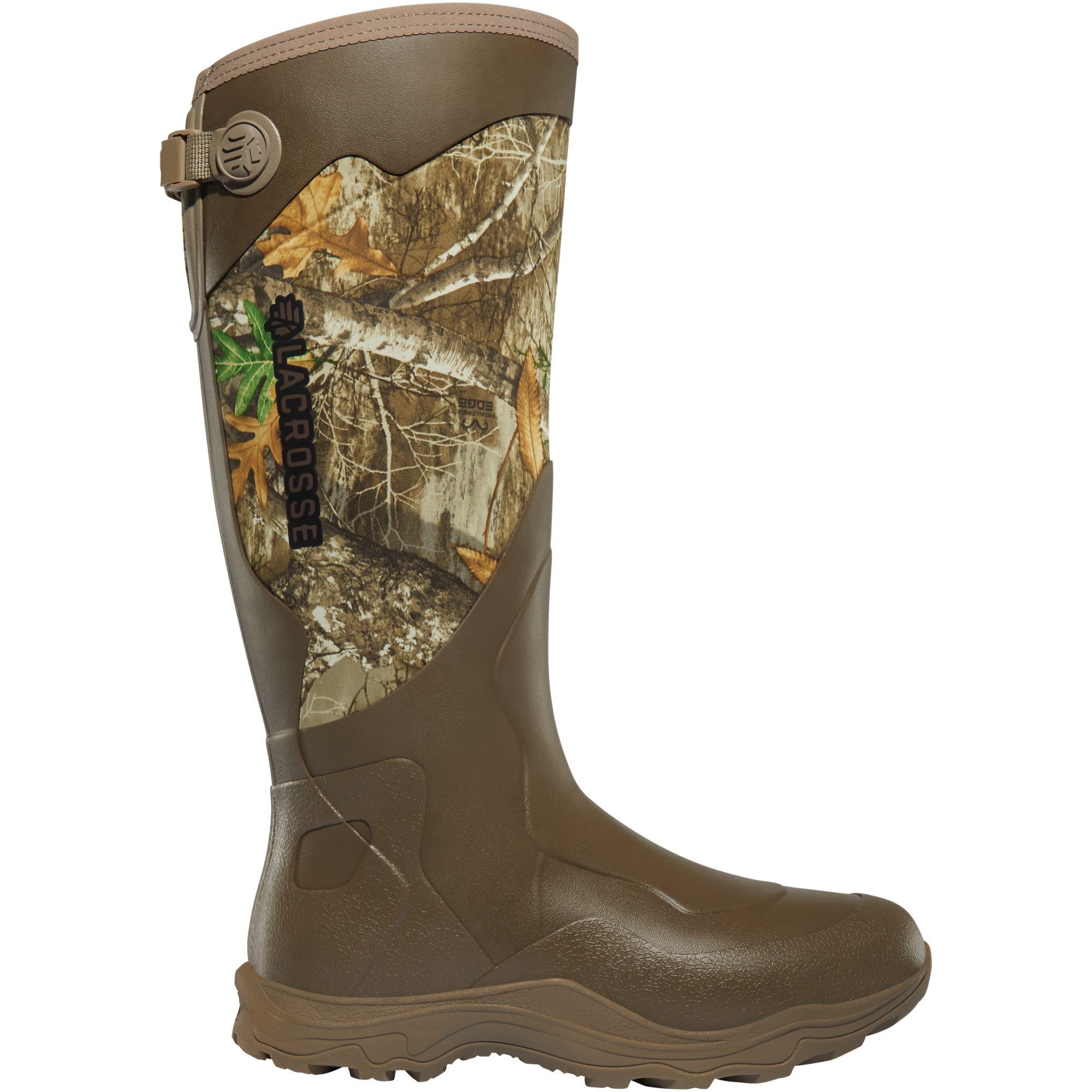 LaCrosse Men's Alpha Agility 17" Waterproof Hunting Boot in Realtree Edge from the side