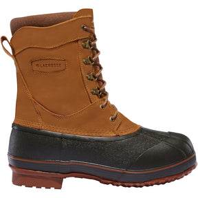 LaCrosse Men's Ice King 10" 400G Insulated Waterproof Outdoor Boot in Brown from the side